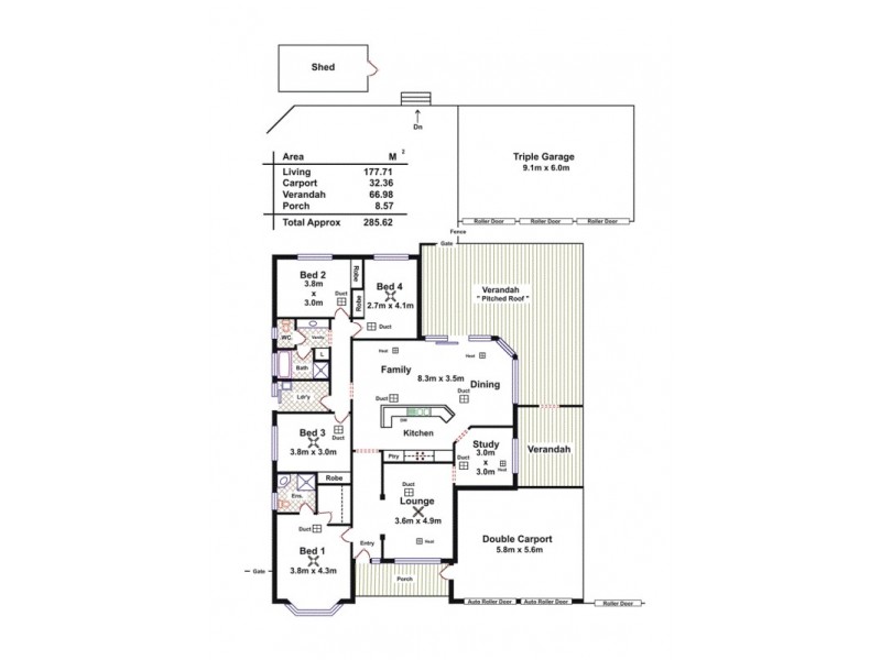 4 Chestnut Grove, Blakeview SA 5114 Floorplan