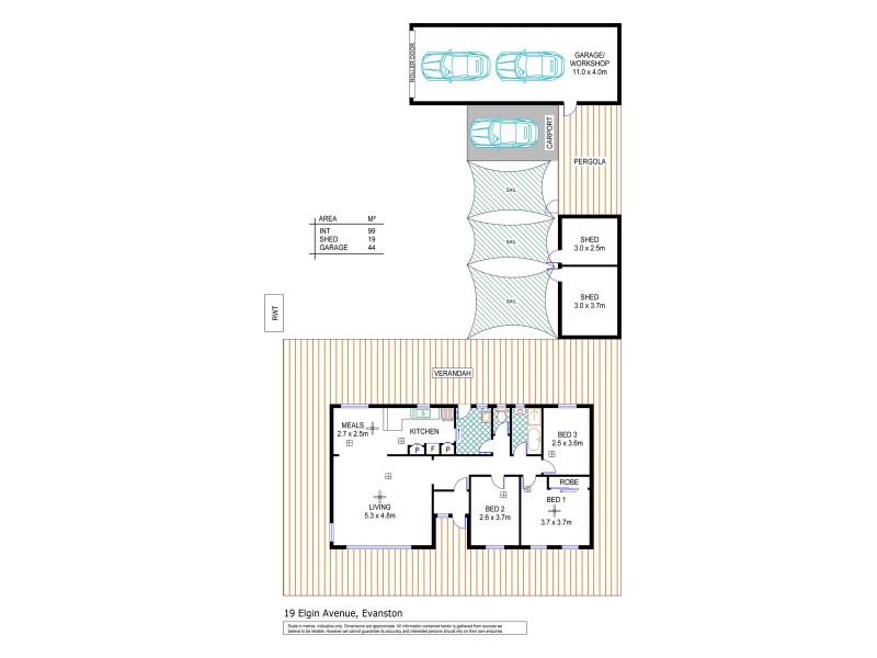 19 Elgin Avenue, Evanston SA 5116 Floorplan