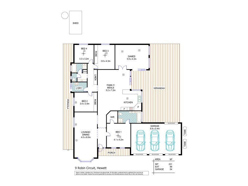 9 Robin Circuit, Hewett SA 5118 Floorplan
