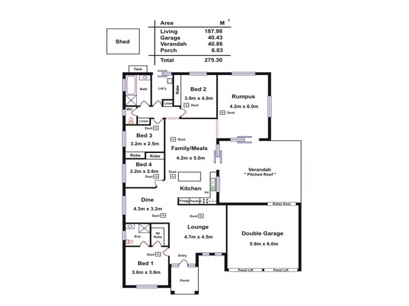 77 Lakeside Drive, Andrews Farm SA 5114 Floorplan