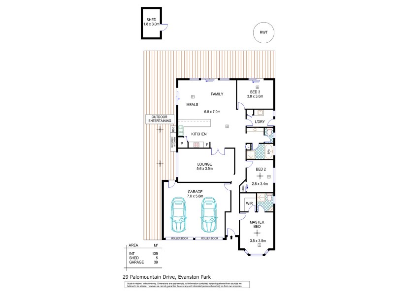 29 Palamountain Drive, Evanston Park SA 5116 Floorplan