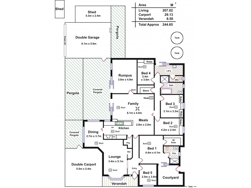 16 Kindler Avenue, Nuriootpa SA 5355 Floorplan