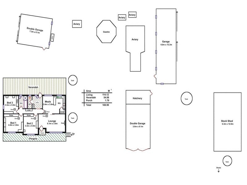 194 Potts Road, Evanston Park SA 5116 Floorplan