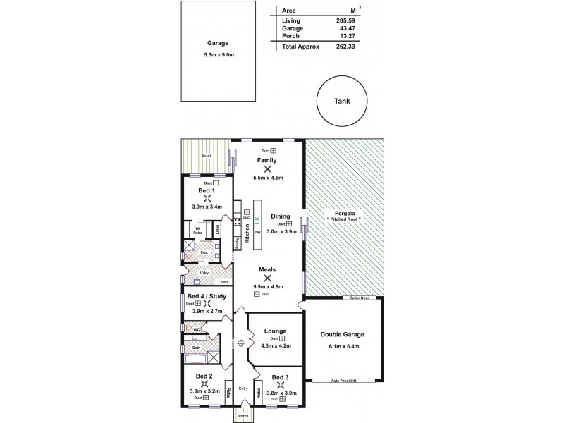 38 Lorikeet Grove, Hewett SA 5118 Floorplan