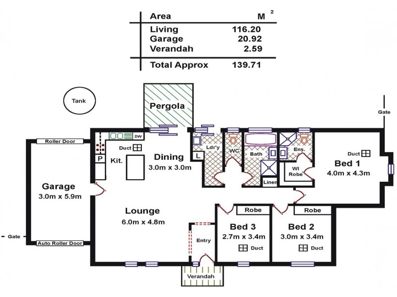 6D Bagot Court, Evanston Park SA 5116 Floorplan
