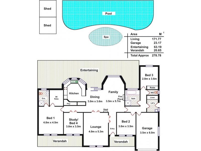 19 Baron Court, Greenock SA 5360 Floorplan