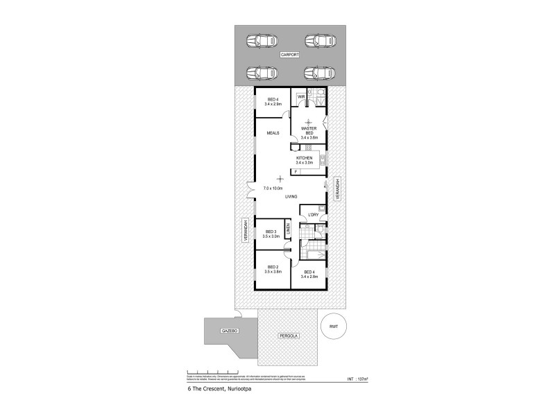 6 The Crescent, Nuriootpa SA 5355 Floorplan