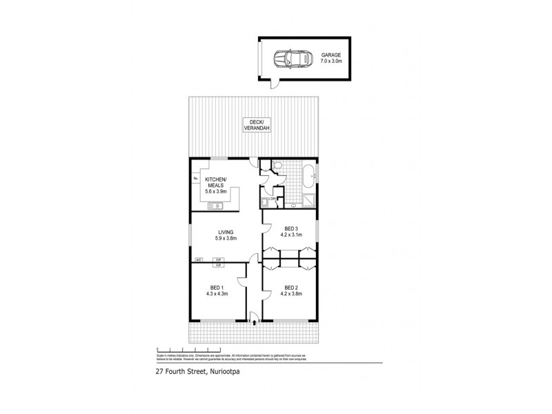 27 Fourth Street, Nuriootpa SA 5355 Floorplan