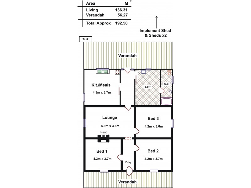 37 Victoria Terrace, Williamstown SA 5351 Floorplan