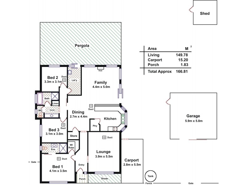 5 Bitter Crescent, Lyndoch SA 5351 Floorplan