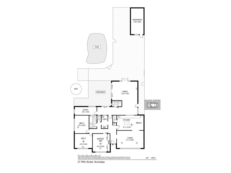 27 Fifth Street, Nuriootpa SA 5355 Floorplan