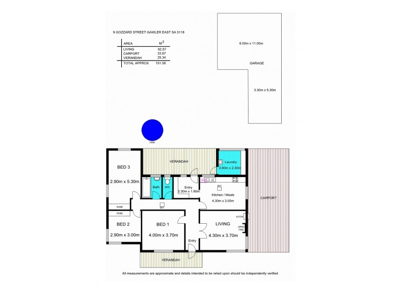 9 Gozzard, Gawler East SA 5118 Floorplan