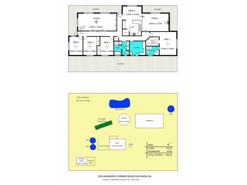205 Hawkers Creek Road, Kapunda SA 5373 Floorplan