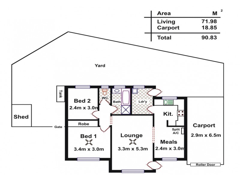 3/2 Dean Street, Gawler West SA 5118 Floorplan