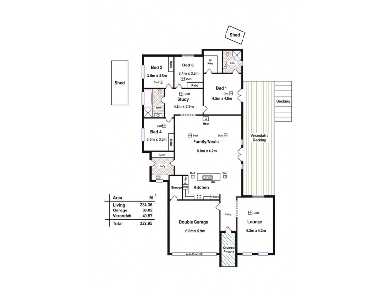 20 Rossiter Drive, Evanston Park SA 5116 Floorplan