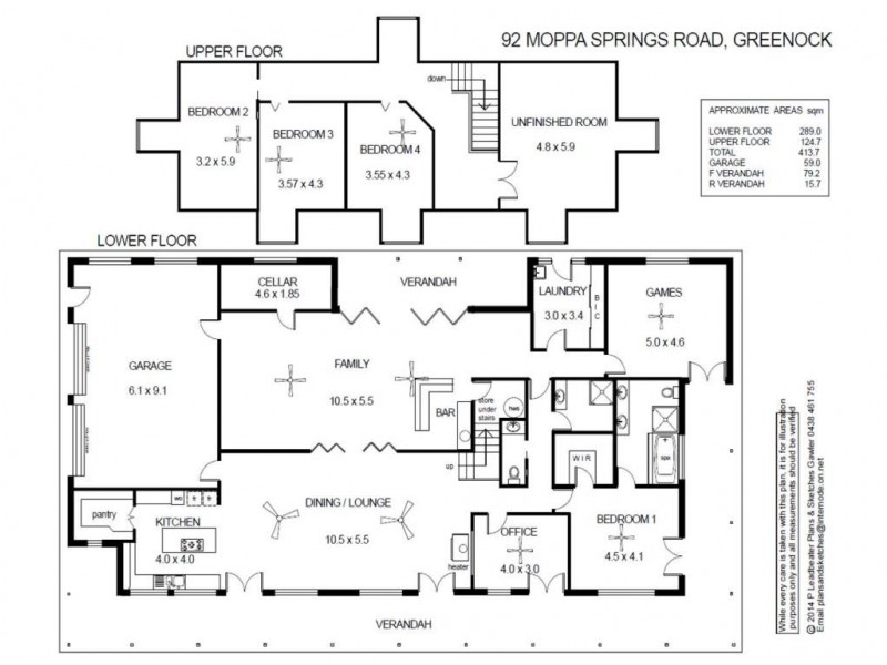 92 Moppa Springs Road, Greenock SA 5360 Floorplan
