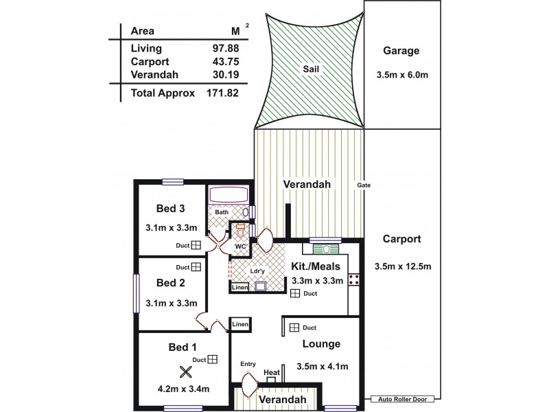 10 Kalunga Avenue, Ingle Farm SA 5098 Floorplan