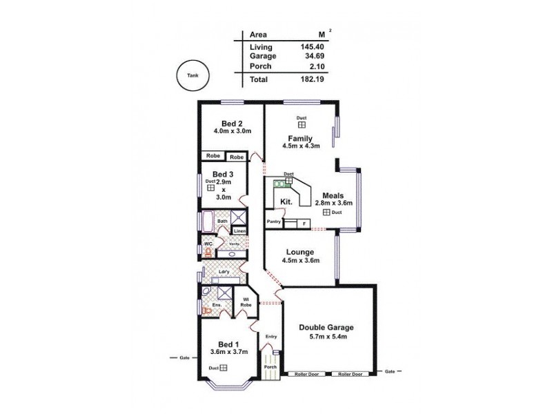 47 Mitchell Drive, Evanston Park SA 5116 Floorplan