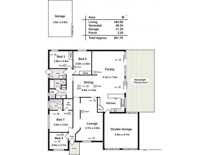 12 Creedon Close, Evanston Park SA 5116 Floorplan