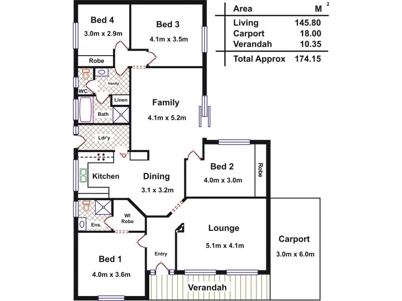 31 Causby Crescent, Willaston SA 5118 Floorplan
