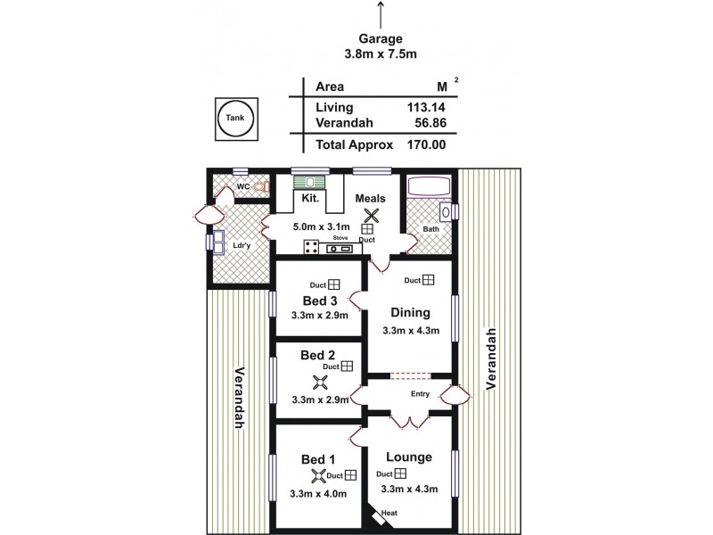 6 Chivell Street, Mallala SA 5502 Floorplan