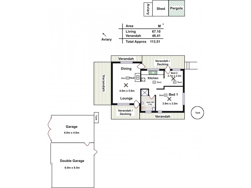 42 Angas Street, Springton SA 5235 Floorplan