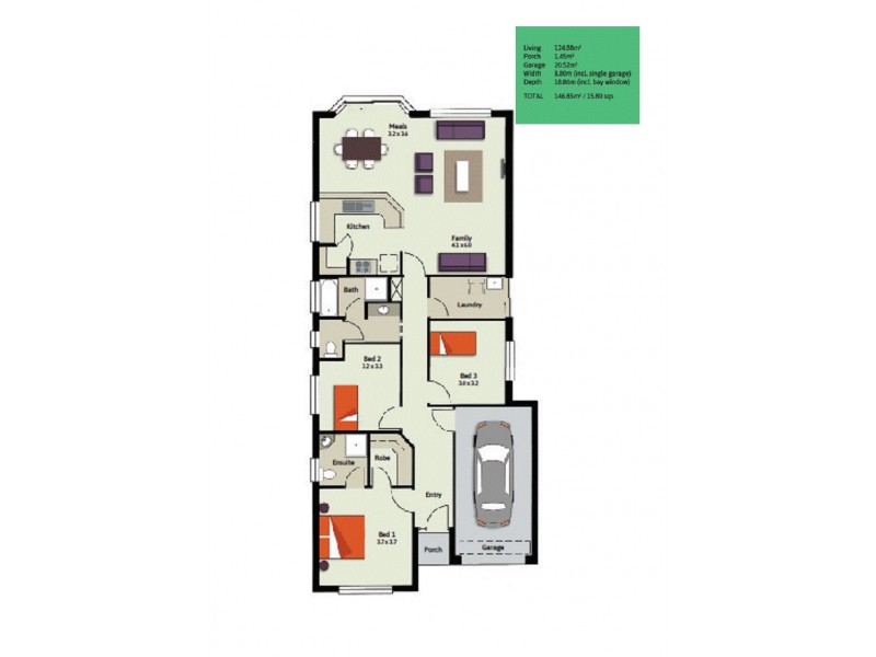 5 Jindabyne Street, Andrews Farm SA 5114 Floorplan