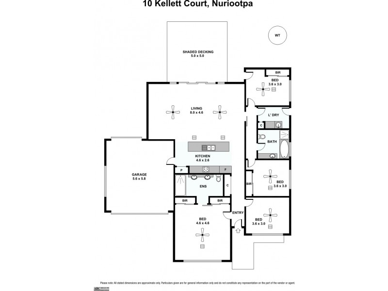 10 Kellett Court, Nuriootpa SA 5355 Floorplan