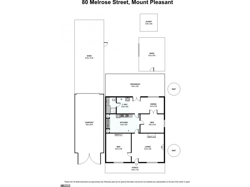 80 Melrose Street, Mount Pleasant SA 5235 Floorplan