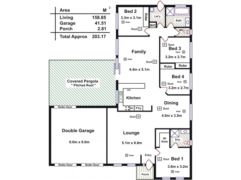 4 Darlton Court, Andrews Farm SA 5114 Floorplan