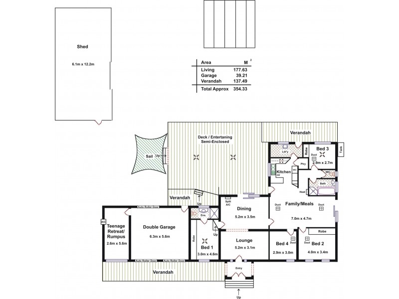 9 Tingara Road, Evanston Park SA 5116 Floorplan
