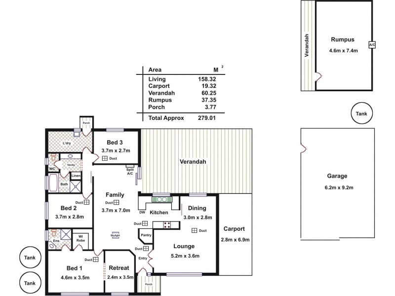 30 Fiddlewood Drive, Freeling SA 5372 Floorplan