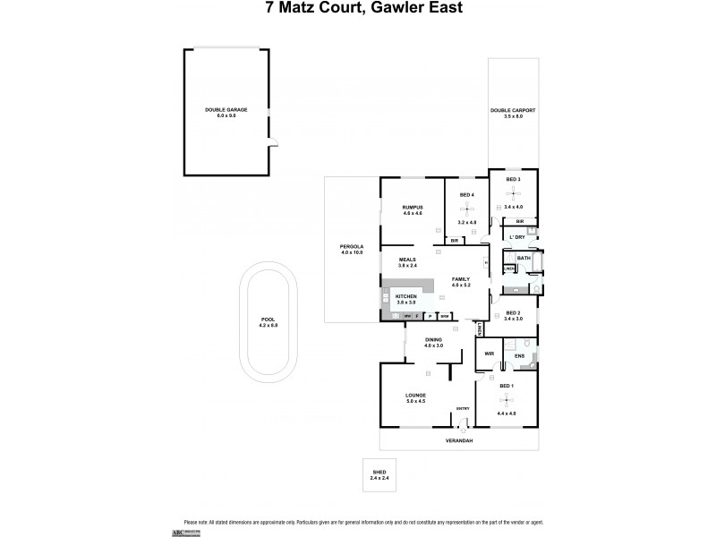 7 Matz Court, Gawler East SA 5118 Floorplan