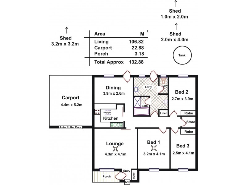 12 Warhurst Court, Evanston SA 5116 Floorplan