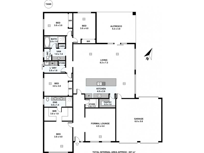 5 Alf Pellegrini Drive, Tanunda SA 5352 Floorplan