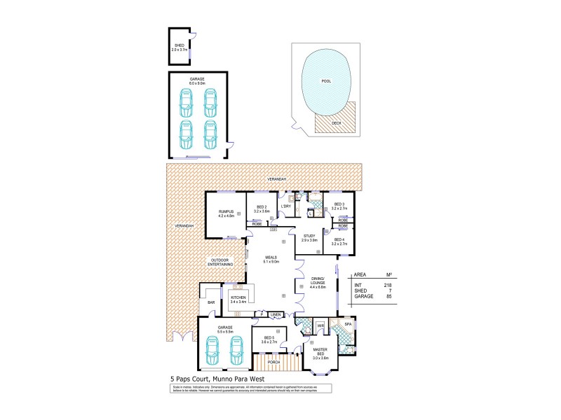 5 Paps Court, Munno Para West SA 5115 Floorplan