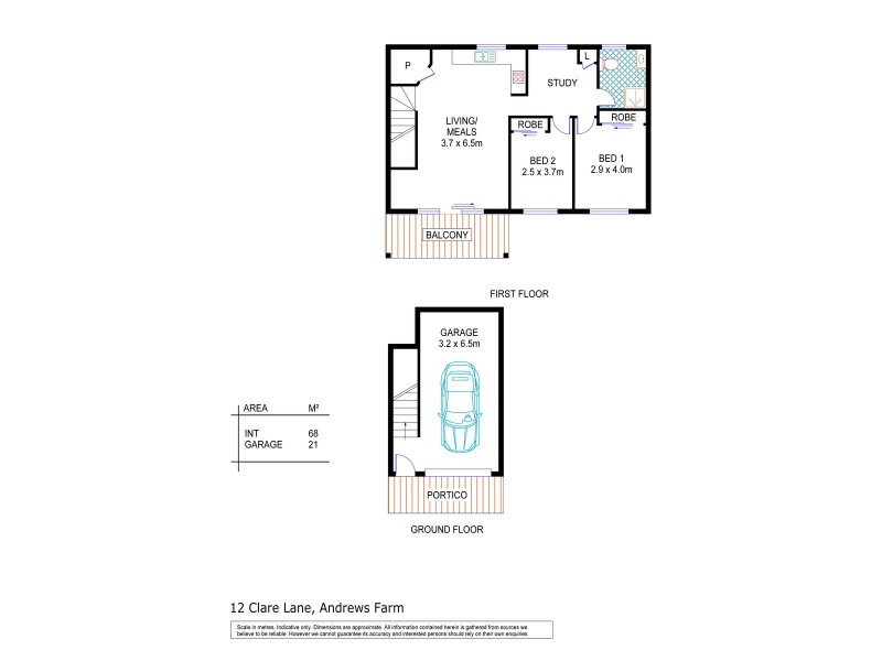 12 Clare Lane, Andrews Farm SA 5114 Floorplan