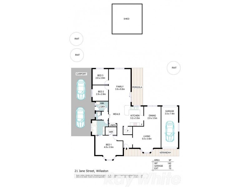 21 Jane Street, Willaston SA 5118 Floorplan