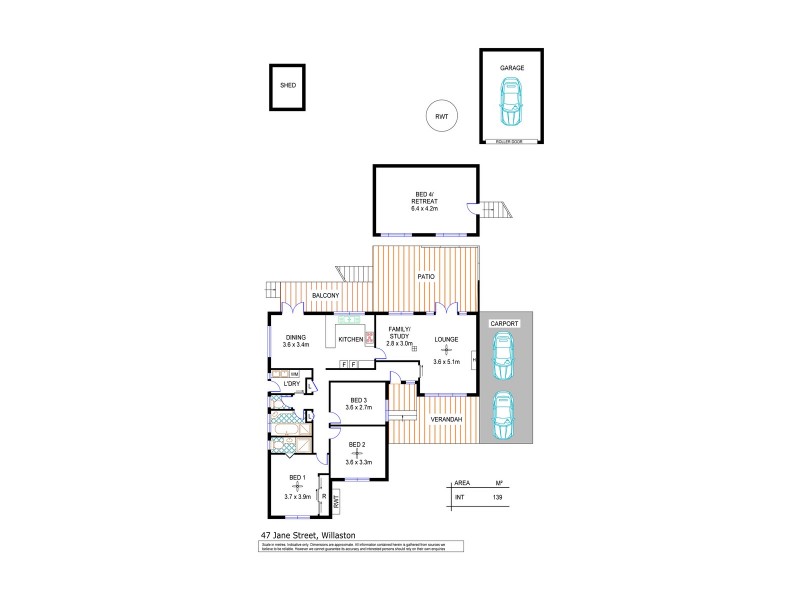 47 Jane Street, Willaston SA 5118 Floorplan
