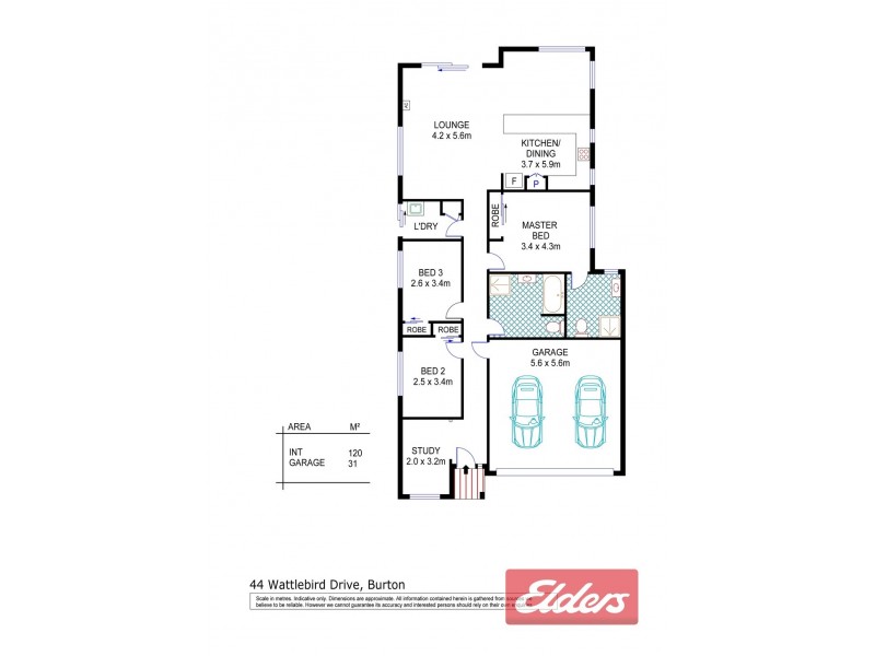 44 Wattlebird Drive, Burton SA 5110 Floorplan