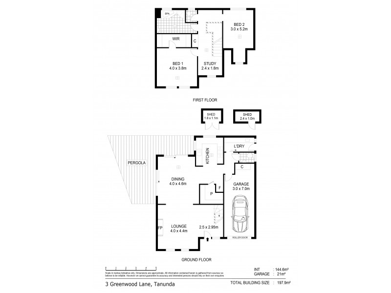3 Greenwood Lane, Tanunda SA 5352 Floorplan