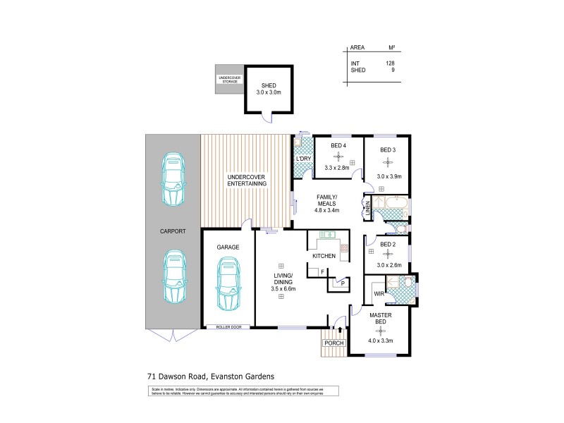 71 Dawson Road, Evanston Gardens SA 5116 Floorplan