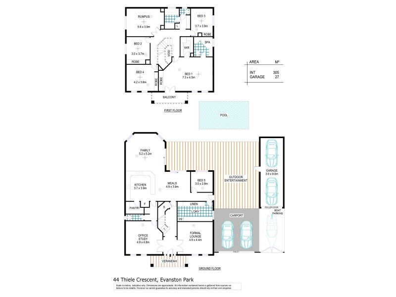 44 Thiele Crescent, Evanston Park SA 5116 Floorplan