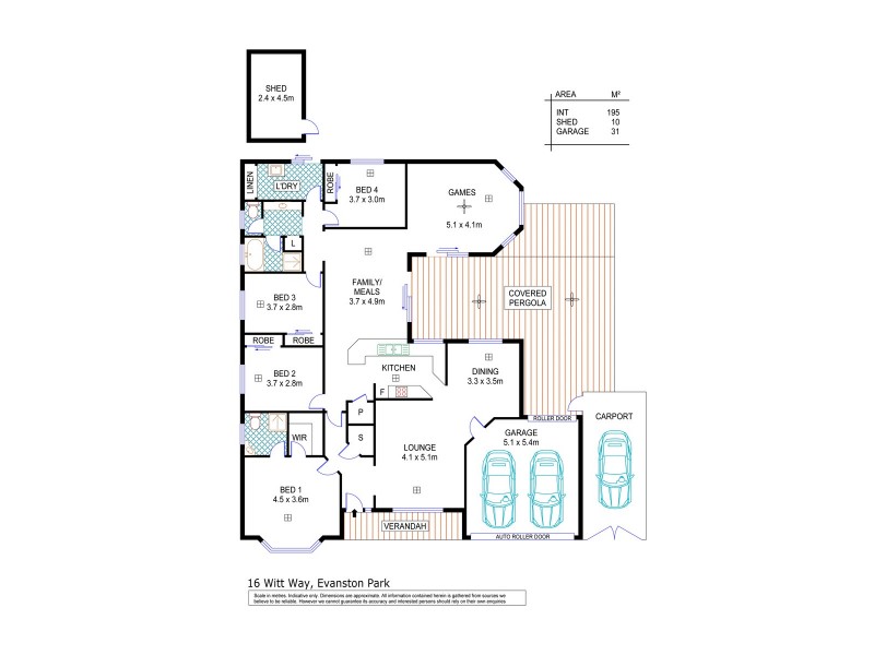 Lt 546 Witt Way, Evanston Park SA 5116 Floorplan