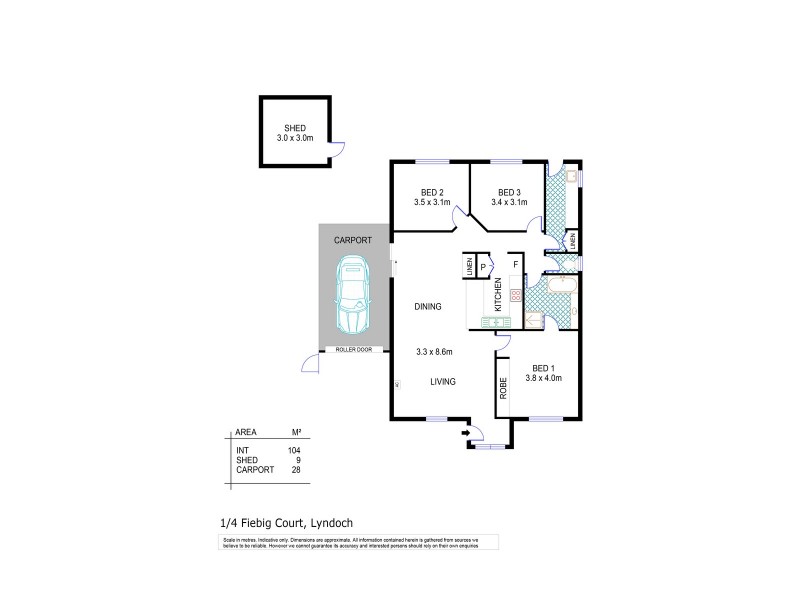 1-4 Fiebig Court, Lyndoch SA 5351 Floorplan