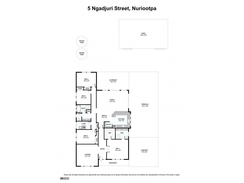 5 Ngadjuri Street, Nuriootpa SA 5355 Floorplan