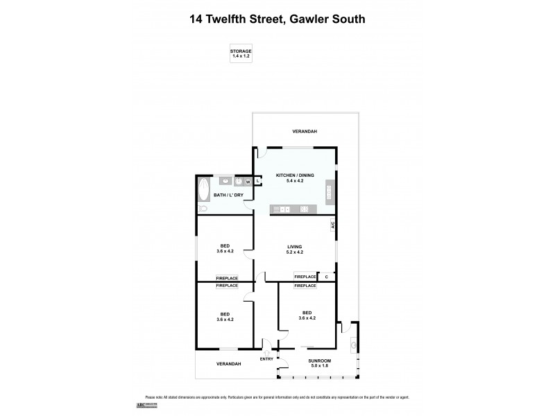 14 Twelfth Street, Gawler South SA 5118 Floorplan
