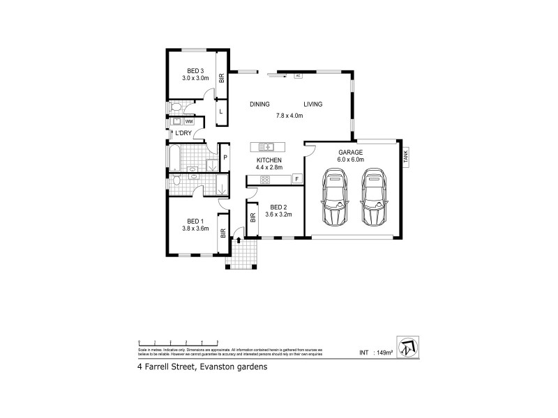 4 Farrell Street, Evanston Gardens SA 5116 Floorplan