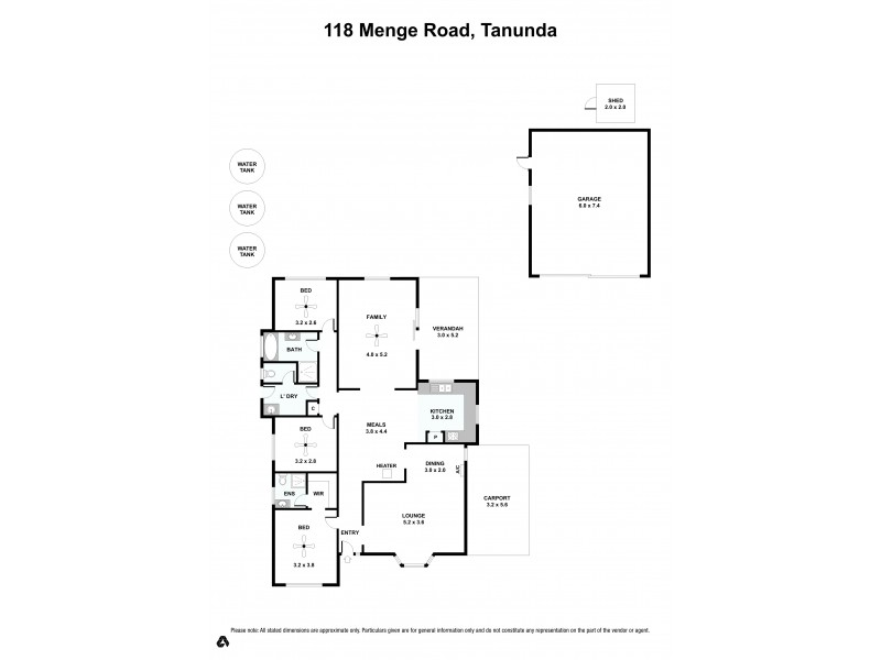 118 Menge Road, Tanunda SA 5352 Floorplan