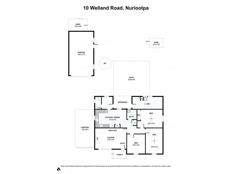 10 Welland Road, Nuriootpa SA 5355 Floorplan